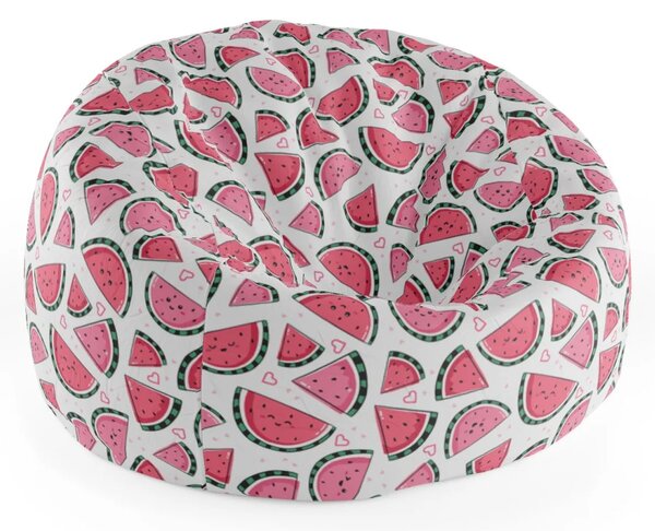 Sablio Sedací vak Cocoon Vodní meloun - 75 x 45 x 35 cm