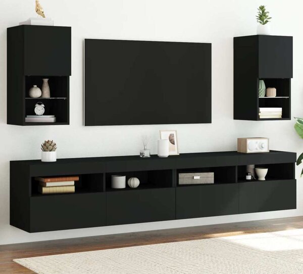 VidaXL TV skříňky s LED osvětlením 2 ks 30,5 x 30 x 60 cm [836988] Barva: dub sonoma