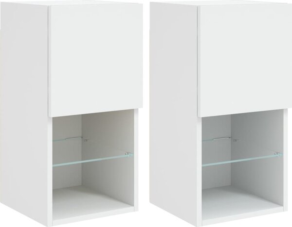 VidaXL TV skříňky s LED osvětlením 2 ks 30,5 x 30 x 60 cm [836988] Barva: dub sonoma
