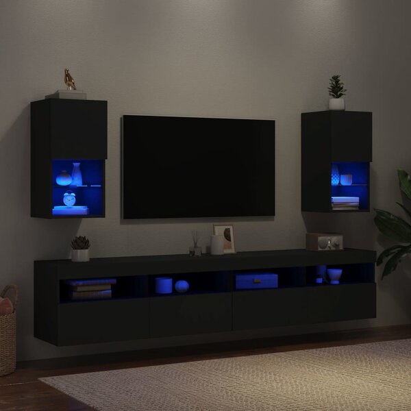 VidaXL TV skříňky s LED osvětlením 2 ks 30,5 x 30 x 60 cm [836988] Barva: dub sonoma