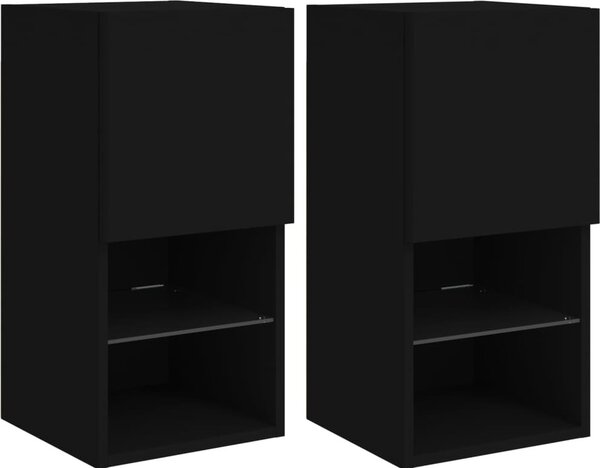 VidaXL TV skříňky s LED osvětlením 2 ks 30,5 x 30 x 60 cm [836988] Barva: dub sonoma