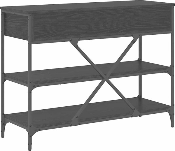 VidaXL Konzolový stolek Hnědá 100 x 34,5 x 75 cm dřevo [871306] Barva: Černý dub
