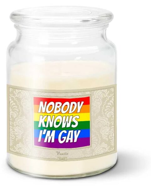Sablio Svíčka Nobody knows I'am gay - 500 g