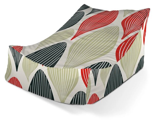 Sablio Sedací vak Lounge Hravé šedesátky - 80 x 95 x 50 cm