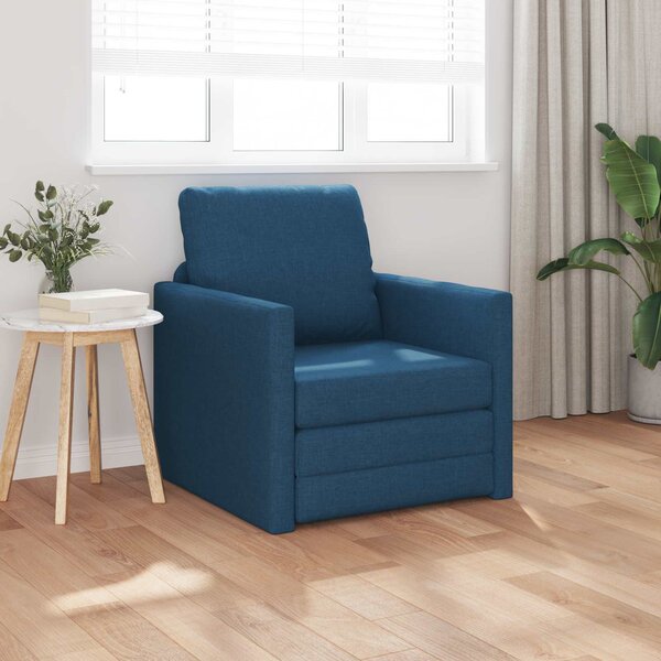 VidaXL Pohovka na spaní 74 x 77 x 81 cm textil [4106630] Barva: Tmavě šedá