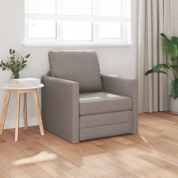 VidaXL Pohovka na spaní 74 x 77 x 81 cm textil [4106630] Barva: Tmavě šedá