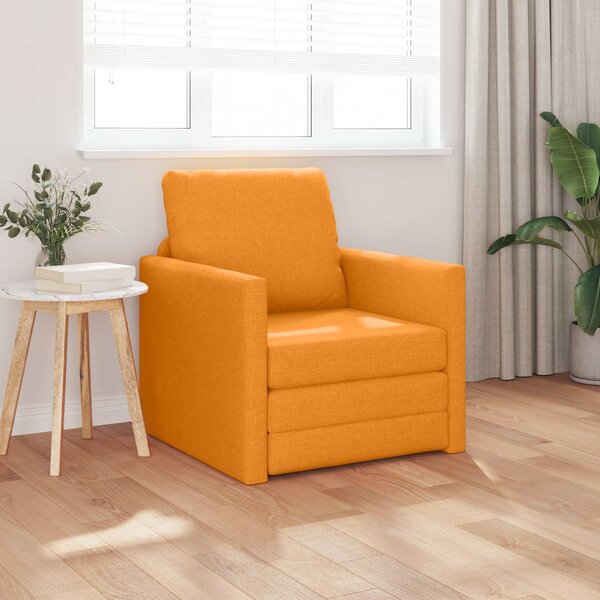 VidaXL Pohovka na spaní 74 x 77 x 81 cm textil [4106630] Barva: Tmavě šedá