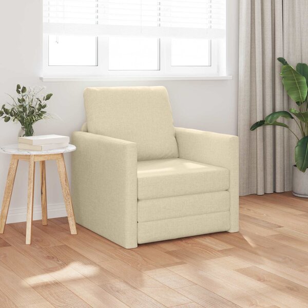 VidaXL Pohovka na spaní 74 x 77 x 81 cm textil [4106630] Barva: Tmavě šedá