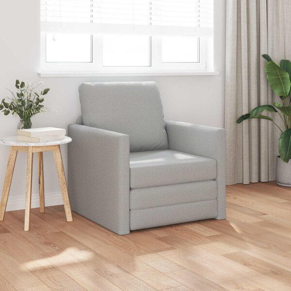VidaXL Pohovka na spaní 74 x 77 x 81 cm textil [4106630] Barva: Tmavě šedá