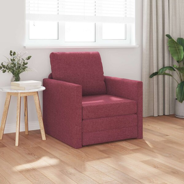 VidaXL Pohovka na spaní 74 x 77 x 81 cm textil [4106630] Barva: Tmavě šedá