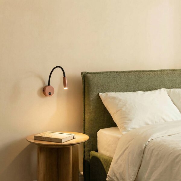 TK Lighting Nástěnné světlo Lagos, červené/černé, G9, výška 45 cm, kov, stmívatelný, Červená, Ložnice, kov