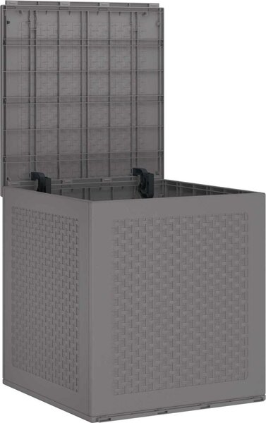 VidaXL Úložná krabice s úložištěm 55 x 53 x 57 cm Polypropylen [870582] Barva: Hnědá