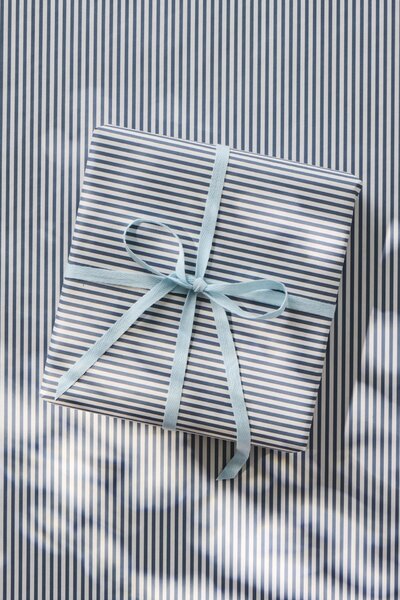 Bavlněná stuha na špulce Light Blue – 5 m
