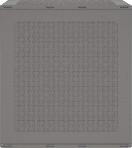 VidaXL Úložná krabice s úložištěm 55 x 53 x 57 cm Polypropylen [870582] Barva: Hnědá