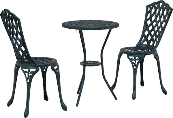VidaXL Zahradní bistro set 3 ks Hliník [42002393] Barva: Bílá