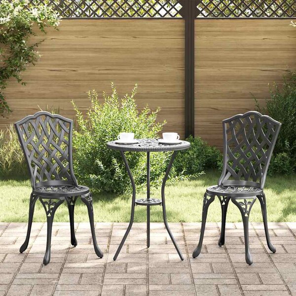 VidaXL Zahradní bistro set 3 ks Hliník [42002393] Barva: Bílá