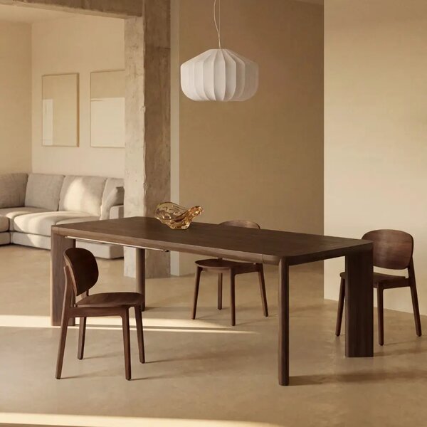 Kave Home Hnědý rozkládací jídelní stůl Jondal 240/320 x 100 cm