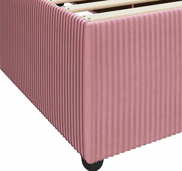 VidaXL Rám postele 90 x 200 cm textil [3398352] Barva: Černá