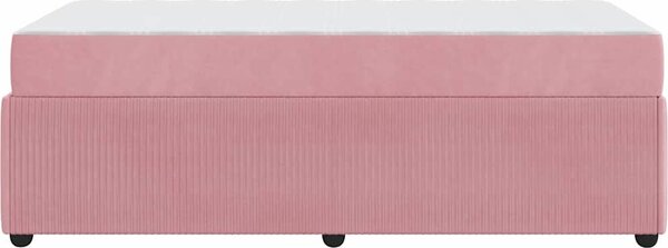 VidaXL Rám postele 90 x 200 cm textil [3398352] Barva: Černá