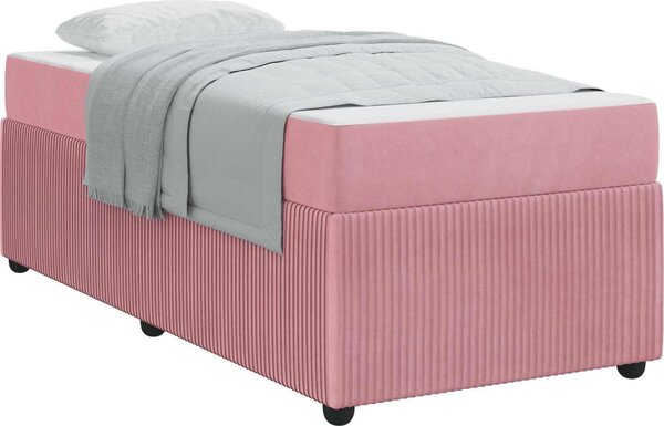 VidaXL Rám postele 90 x 200 cm textil [3398352] Barva: Černá
