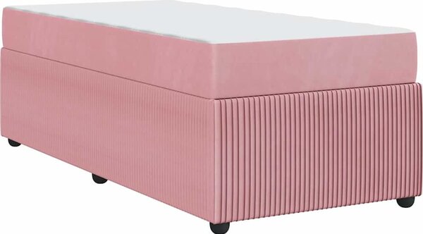 VidaXL Rám postele 90 x 200 cm textil [3398352] Barva: Černá