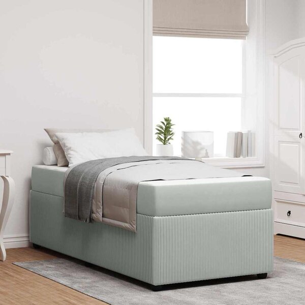 VidaXL Rám postele 90 x 200 cm textil [3398352] Barva: Černá