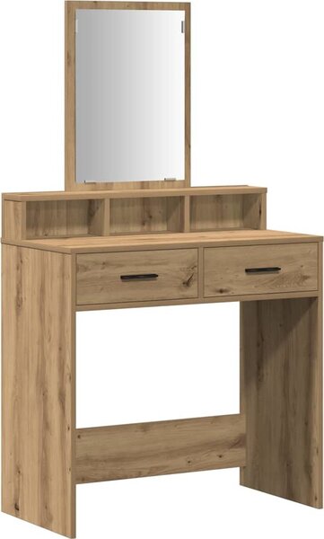 VidaXL Kosmetický stůl 79 x 41 x 140 cm Kompozitní dřevo [865144] Barva: Bílá