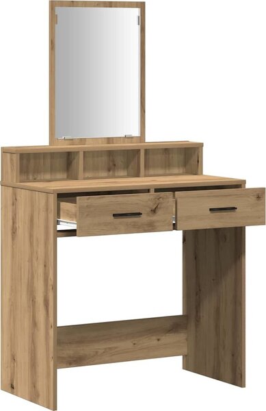 VidaXL Kosmetický stůl 79 x 41 x 140 cm Kompozitní dřevo [865144] Barva: Bílá