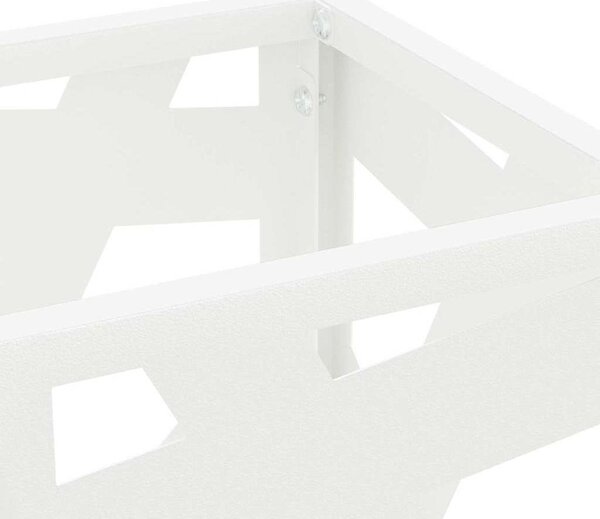 VidaXL Stojan na deštníky 15,5 x 15,5 x 49 cm Ocel [868499] Barva: Bílá