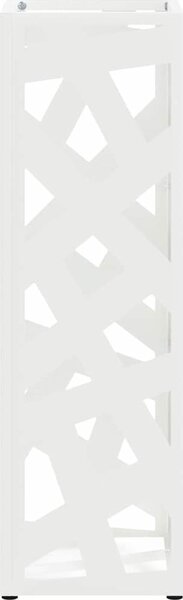 VidaXL Stojan na deštníky 15,5 x 15,5 x 49 cm Ocel [868499] Barva: Bílá