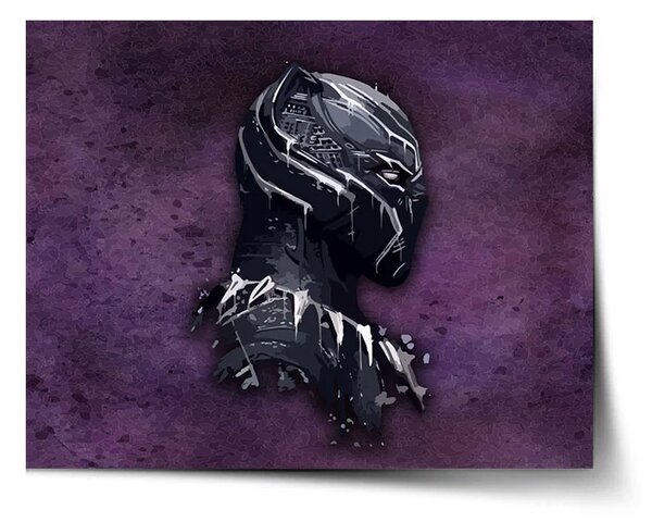 Sablio Plakát BLACK PANTHER z profilu Fialový mlhavý - 60x40 cm