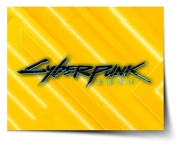 Sablio Plakát Cyberpunk 2077 Žlutý - 60x40 cm
