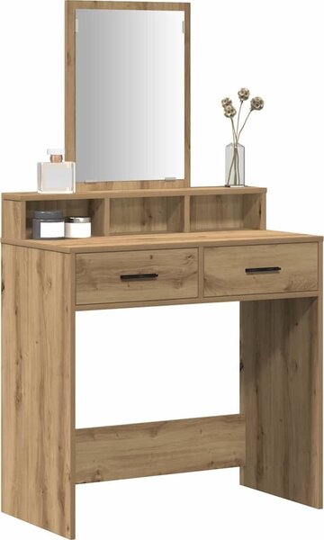 VidaXL Kosmetický stůl 79 x 41 x 140 cm Kompozitní dřevo [865144] Barva: Bílá