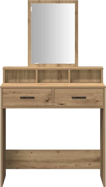 VidaXL Kosmetický stůl 79 x 41 x 140 cm Kompozitní dřevo [865144] Barva: Bílá