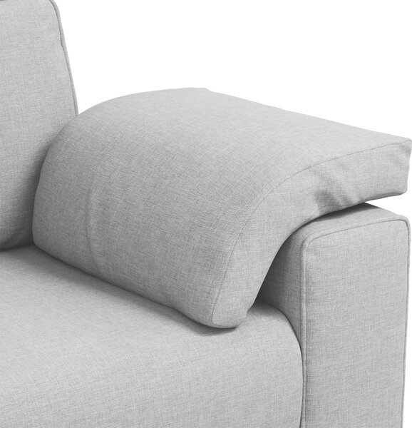 VidaXL 3-místné sofa 220 cm textil [4105245] Barva: Hnědá