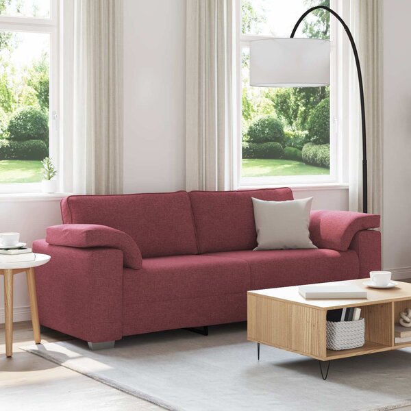 VidaXL 3-místné sofa 220 cm textil [4105245] Barva: Hnědá