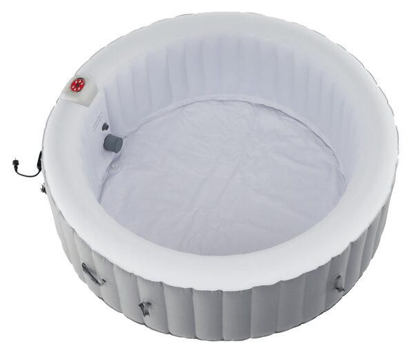 KONDELA Nafukovací vířivka, šedá/bílá, 4-6 os, 1000 l, KAMINO NEW TYP 2