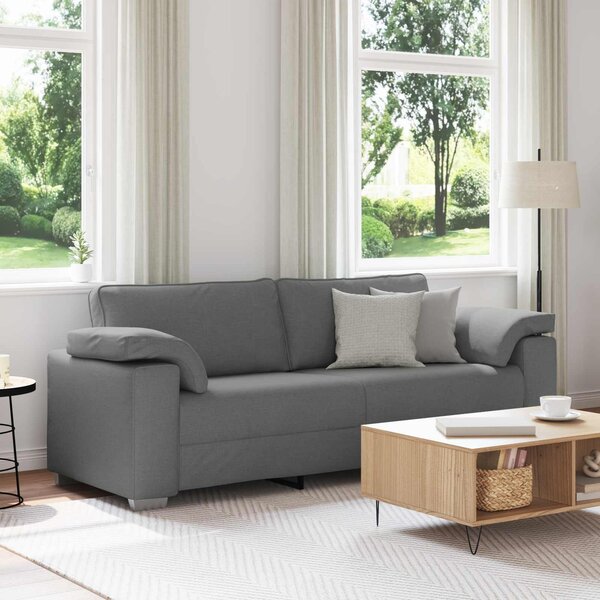 VidaXL 3-místné sofa 220 cm textil [4105245] Barva: Hnědá