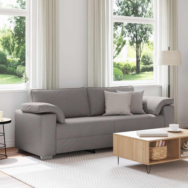 VidaXL 3-místné sofa 220 cm textil [4105245] Barva: Hnědá