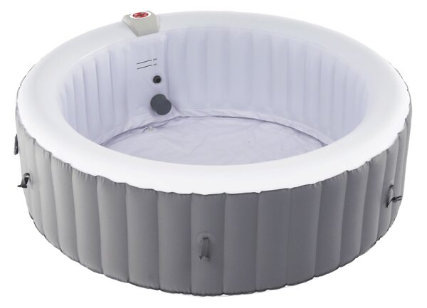KONDELA Nafukovací vířivka, šedá/bílá, 4-6 os, 1000 l, KAMINO NEW TYP 2