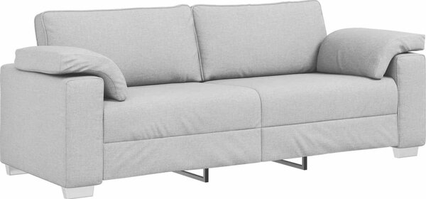 VidaXL 3-místné sofa 220 cm textil [4105245] Barva: Hnědá