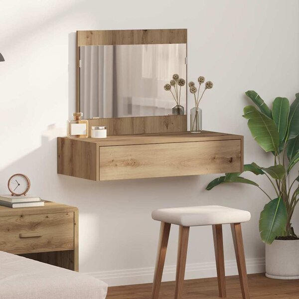 VidaXL Kosmetický stůl 83 x 40 x 70 cm Kompozitní dřevo [865207] Barva: Bílý