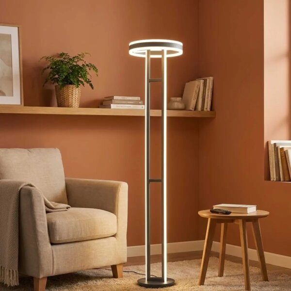 Wofi 3226-203 - LED Stmívatelná stojací lampa KEMI LED/105W/230V 3000K černá +DO