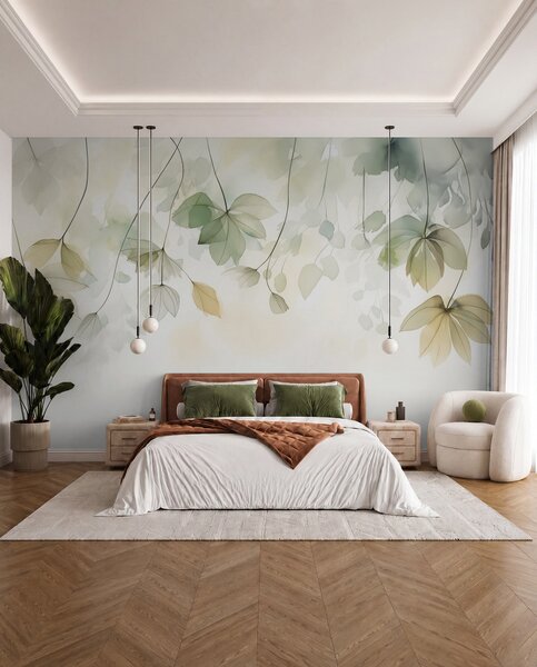 Fototapety Abstraktní vegetace imitující akvarel, Fototapety příroda, w02637 : uwalls.cz