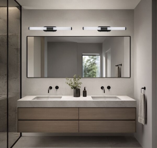 Rabalux 75096 - LED Koup osvětlení zrcadla TENEBRA 6W/230V IP44 40 cm černá