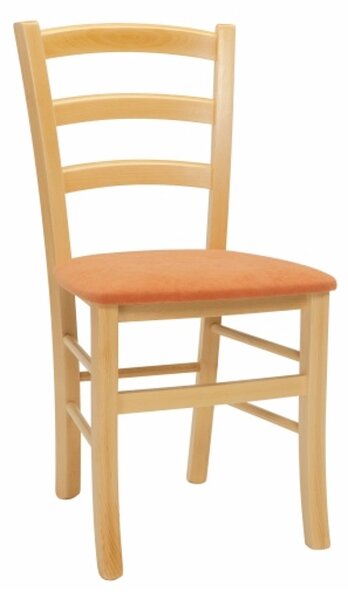 STIMA Jídelní židle PAYSANE s čalouněným sedákem - výběr z odstínů Buk lux 10 terracotta
