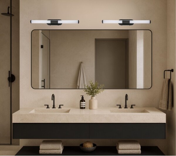 Rabalux 75096 - LED Koup osvětlení zrcadla TENEBRA 6W/230V IP44 40 cm černá