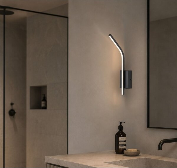 Rabalux 75088 - LED Koup nástěnné svítidlo TILMANN 10W/230V 4000K IP44 černá