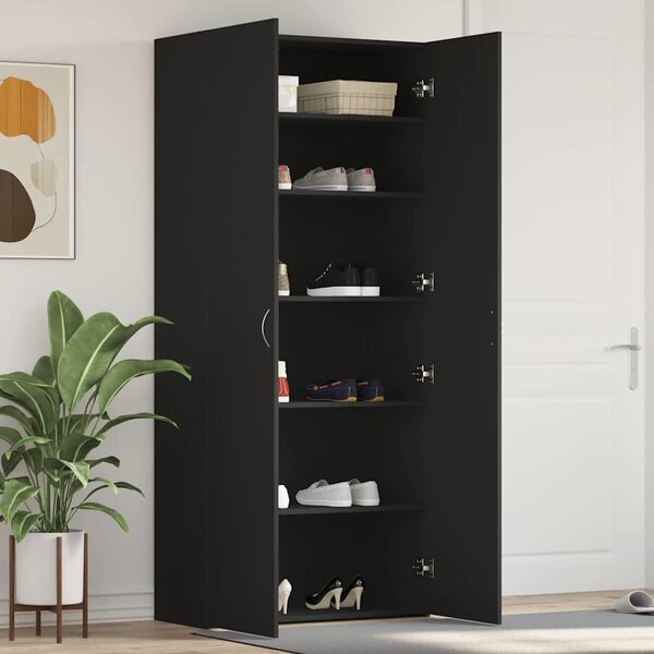 VidaXL Skříň na obuv 80 x 35.5 x 180 cm Kompozitní dřevo [3333845] Barva: Staré dřevo