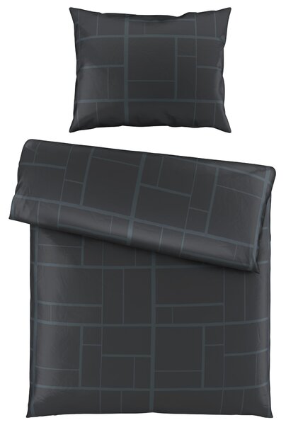 POVLEČENÍ, satén, antracitová, 140/200 cm Dieter Knoll - Povlečení